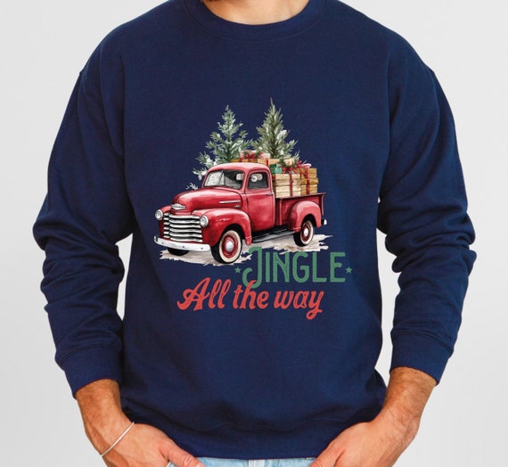 Jingle All the Way Sweatshirt|vintage Design Christmas Sweater