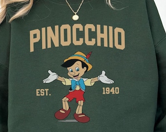 Pinocchio Sweatshirt, Pinocchio and Jiminy Cricket Shirt, Disneyland Shirt, Magical Land Shirt, Unisex Disneyland Shirt,