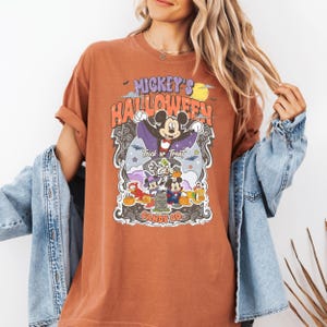 Mickey’s Halloween T-Shirt, Vintage Disney Halloween Tee, Trick or Treat Graphic Top, Spooky Disney Park Shirt Fun Mickey Candy Co. Tee Gift