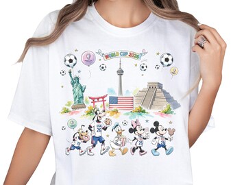 Disney World Cup 2026 Soccer Fan Shirt, USA Canada Mexico Football Tee, Sports Lover Gift, International Tournament Gameday Graphic Top