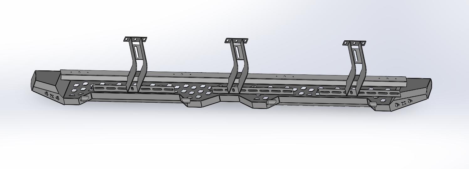Truck Side Steps CNC Laser Files: Customizable Off-road Design (digital ...
