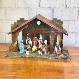 Vintage Christmas Nativity Scene