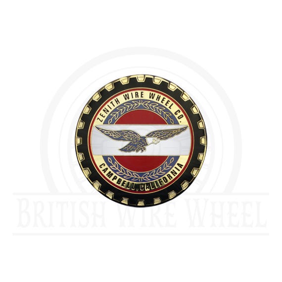 車輌定員エンブレム 鉄道 Zenith Gold Original Metal Wire Wheel Chip Emblems (2.25