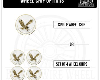 14K ゴールド バッジ　4g 本物保証 Zenith Eagle Gold Lowrider Wire Wheel Metal Chips Emblems Size