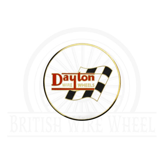 デイトン　イーグルチップ　本物　DAYTON WHRE WHEEL ローライダー Dayton Gold and White Metal Wire Wheel Chip Emblems (2.25