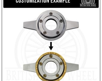ゼニススタイルのロック式ノックオフスピナーキャップ用ゴールド