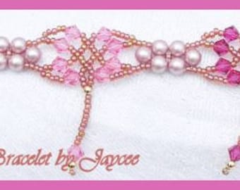 Bead Tutorial - Celtic Bracelet - Triangle weave and netting stitch
