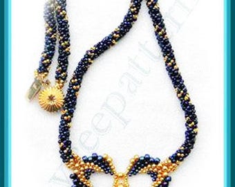 Bead Tutorial - Feathers necklace - Peyote stitch