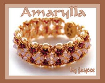 Beading Tutorial - Amarylla bracelet - Triangle weave