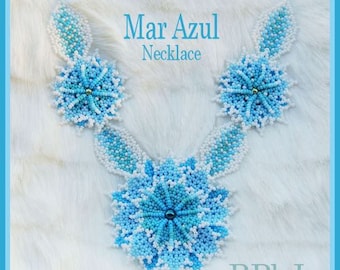 Bead Tutorial - Mar Azul Necklace - Huichol beadwork