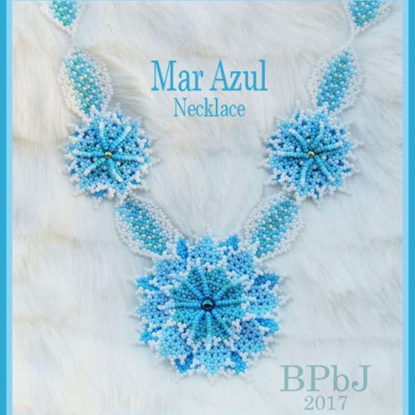 Bead Tutorial - Mar Azul Necklace - Huichol beadwork