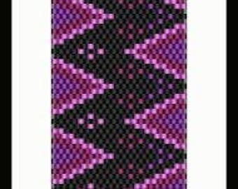 Bead Pattern - Cerise Bracelet - Brick Stitch