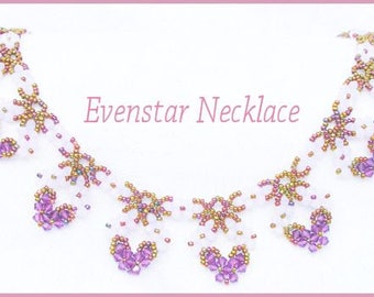 Bead Tutorial - Evenstar Necklace - Netting Stitch