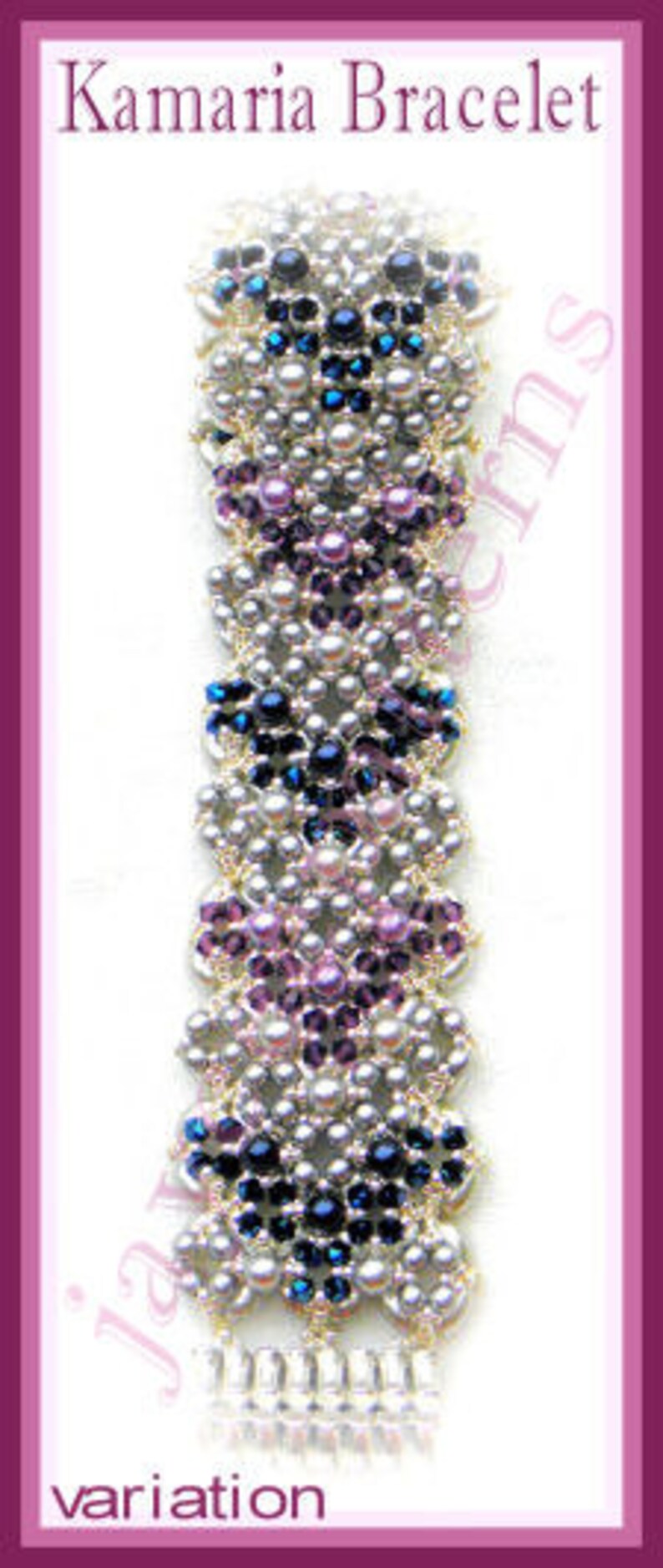 Bead Tutorial Kamaria Bracelet Right Angle Weave and Etsy