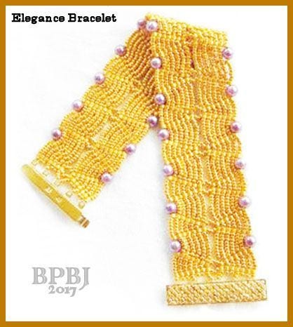 Beading Tutorial - Elegance bracelet - Ladder and Netting stitch