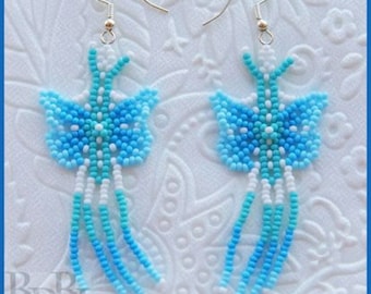 Bead Tutorial - Huichol Butterfly Earrings