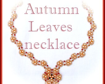 Beading Tutorial - Autumn Leaves necklace - Triangle Weave