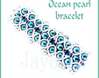 Beading Tutorial - Ocean pearl bracelet - RAW embellished