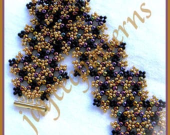Beading Tutorial - Eternity bracelet - Netting stitch