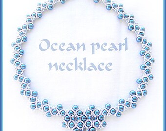 Beading tutorial - Ocean pearl necklace - RAW