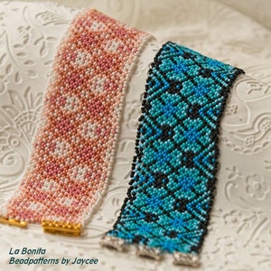 Beaded Bracelet tutorial - La Bonita - Huichol