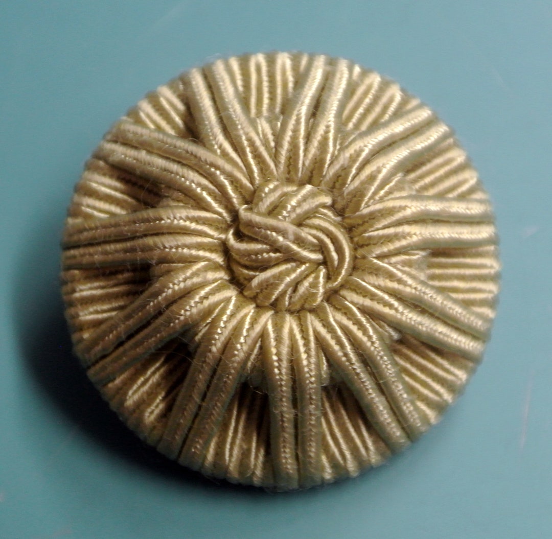 Lot of 2 Large Vintage 1960s Unused Beige Threadwork Fur Coat Thread ...