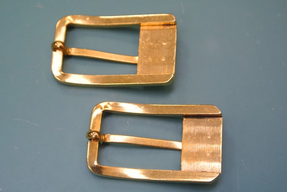 Vintage Gold-tone Metal Belt Buckles, 1960s Sewing Supplies  display picture 3