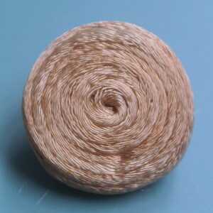 Lot of 2 large vintage 1960s unused light beige threadwork fur coat thread plastic buttons with backside loop for your sewing prodjects