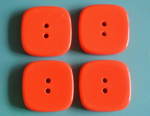 Red Plastic Sewing Buttons for sale
