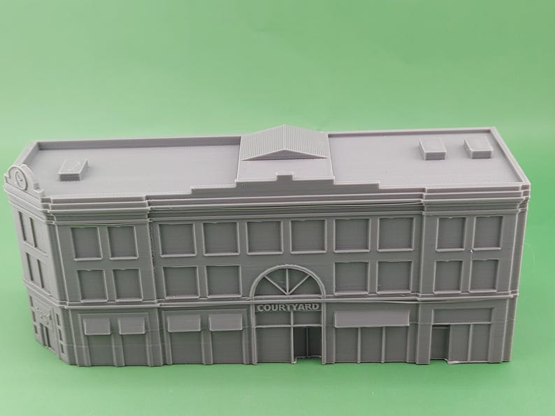5-pack N Scale Model Railroad Buildings, City Street Scene, Diorama, N ...