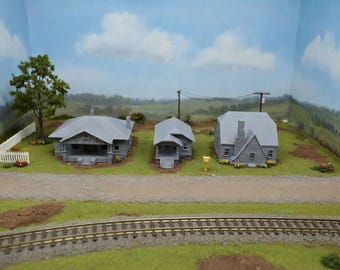 3-Pack N-Scale Sears Dover, Elsmore, Ionia Home - 1:160 Scale Building House