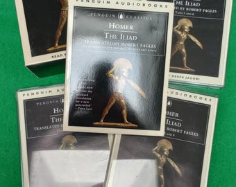 Homer The Iliad 6-Cassette Audiobook Box Set Derek Jacobi Penguin Classics Robert Fagles Intro Booklet