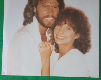 Barbra Streisand – Guilty – LP de vinilo desplegable – Inserto de letra ilustrado – Prensado clásico de CBS de 1980
