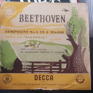 Beethoven symphony No 6 in F Major vinyl album