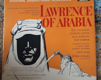 Grabación de la banda sonora original - Lawrence de Arabia - álbum de vinilo LP de 1963