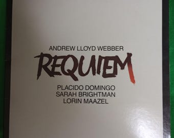 Andrew Lloyd Webber – Requiem – Vintage Gatefold Vinyl LP – Domingo & Sarah Brightman 1985