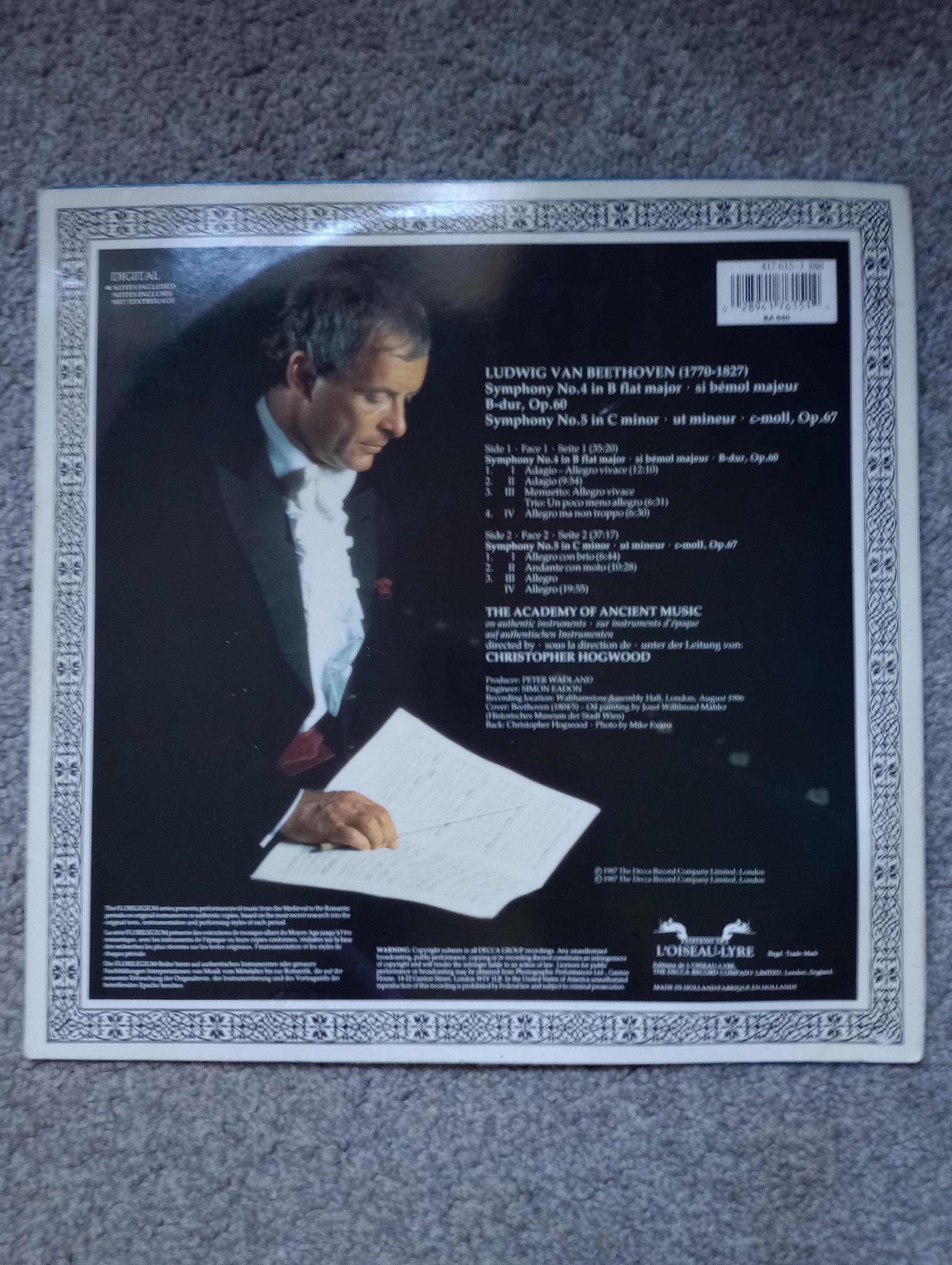 Beethoven Symphonies 4 & 5 the Academy of Ancient Music