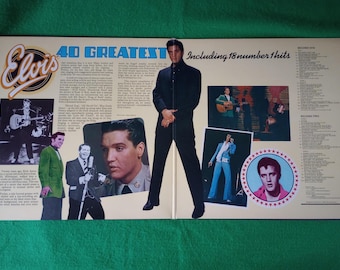 Elvis Presley – 40 Grandes Éxitos – Vinilo doble vintage desplegable – RCA Arcade Records