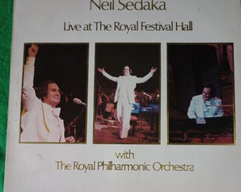 Neil Sedaka - Live at The Royal Festival Hall with The Royal Philharmonic Orchestra - Vinyl LP Album Record - 1974