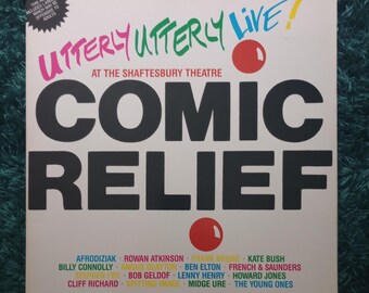 ¡En Vivo! En el Teatro Shaftsbury - Comic Relief - Álbum de vinilo LP, 1986