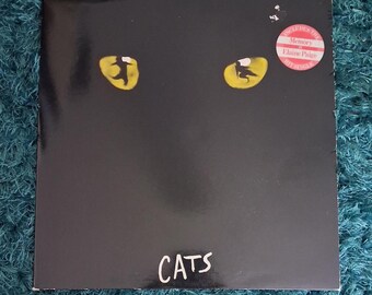 Cats – Grabación original del reparto de Londres (doble LP de vinilo) – Polydor CATX 001 – Carpeta desplegable con fundas interiores con las letras