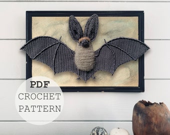 CROCHET PATTERN long-eared bat