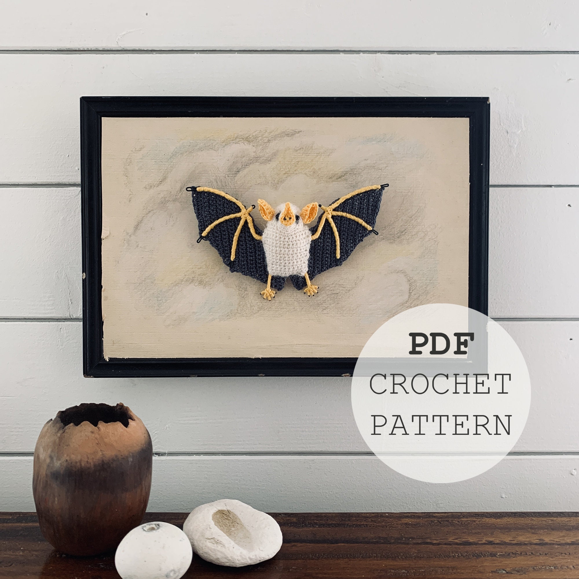 39 Bat Crochet Patterns for Halloween Decor, Gifts, and Spooky-Cute Amigurumi 36 Crochet Pattern Honduran white bat