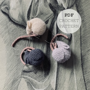 CROCHET PATTERN sleeping mouse