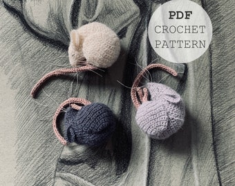 CROCHET PATTERN sleeping mouse