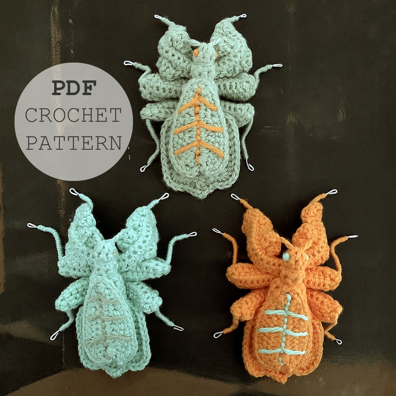 CROCHET PATTERN Leaf Insects image 1