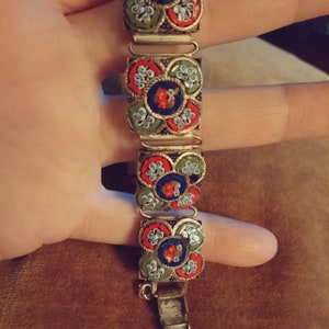Antique Italian Micro Mosaic bracelet