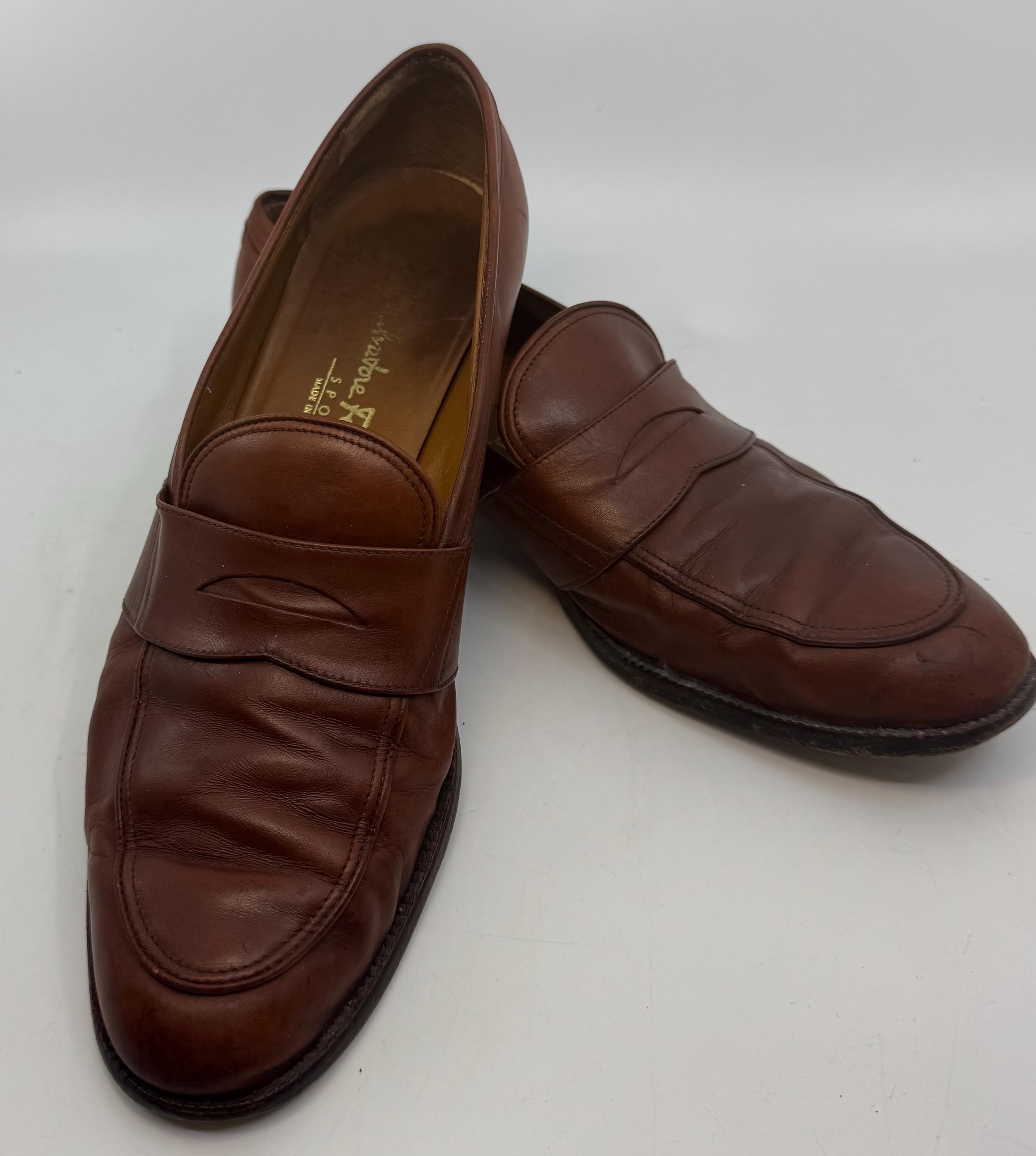 Salvatore Ferrangamo vintage tangerine mottled loafers. Salvatore Ferragamo Vintage Shoes for Men for sale - eBay main image 2