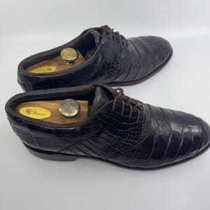 Rare Vintage Salvatore Ferragamo Mens 9D Golf Shoes Metal Spikes Cleats Wingtips Metal spike golf shoes from the 90s main image 2