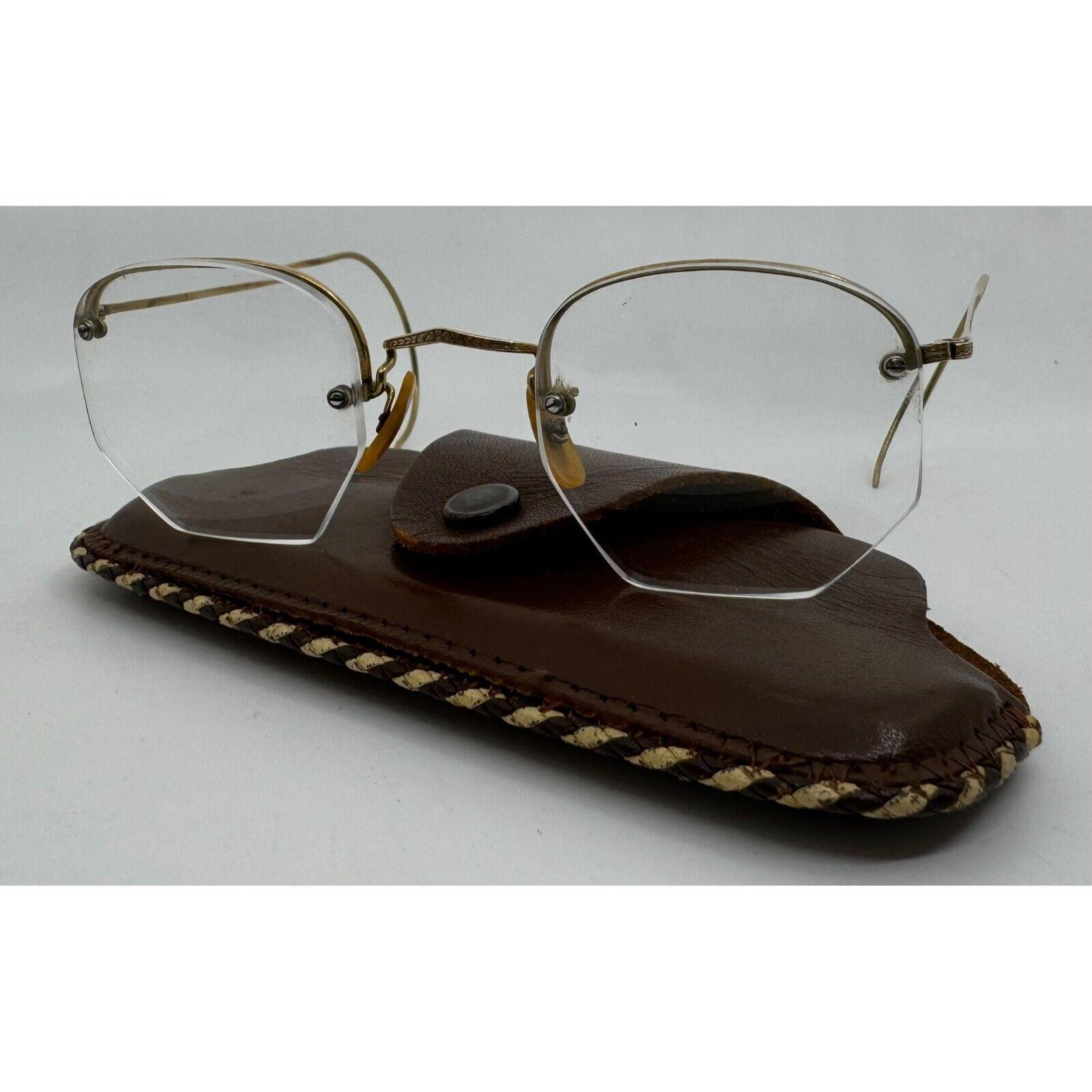 Vintage 12K Gold Filled Octagon Eyeglasses West Germany Leather Case 051 (41) Vintage octagon eyeglasses 1-20 12 Karat gold filled | eBay main image 3